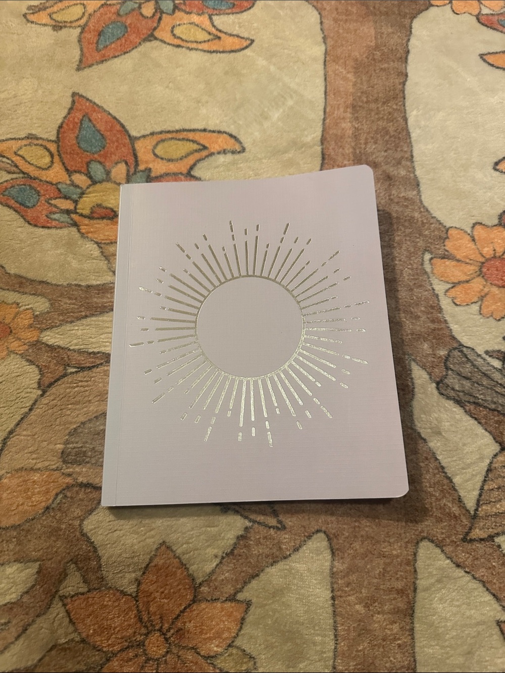Wellness lavender Sunburst Hardcover Journal